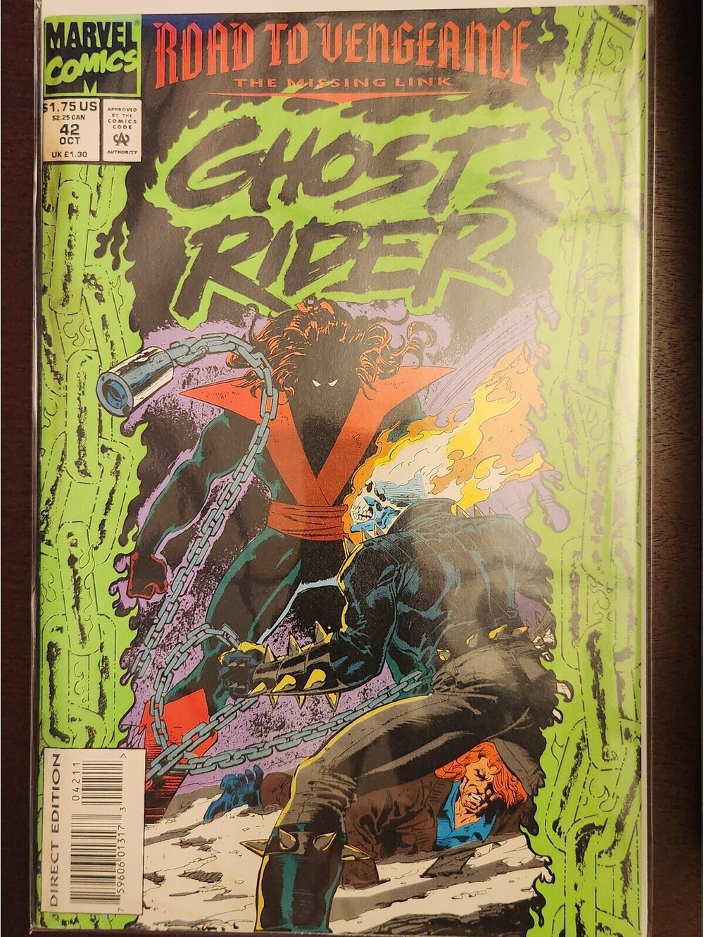 Ghost Rider #42A Direct Edition Road to Vengeance NM Marvel 1993